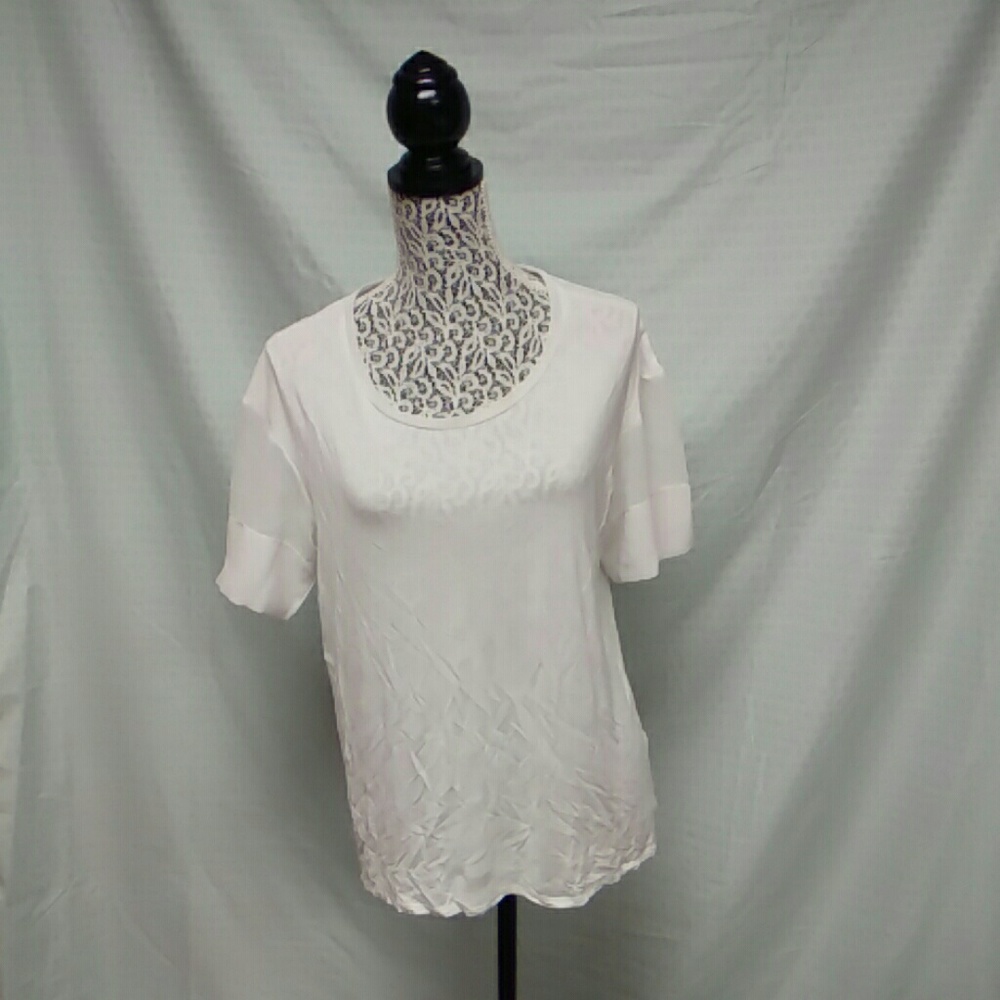 White shear witchery blouse